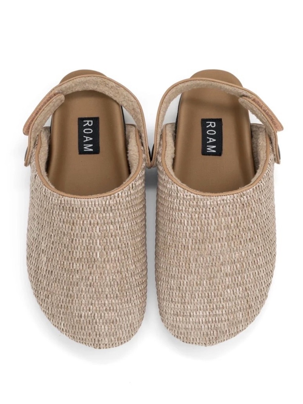 ROAM Tan Woven Slip-On Convert Clog
